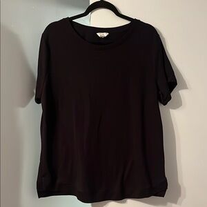 Danskin Black Relaxed Short Sleeve T-Shirt